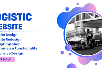 design  logistic, dispatch, cargo, transport, hauling, trucking website