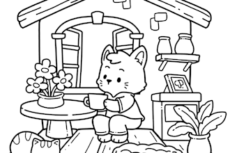 create clean, print ready coloring book pages