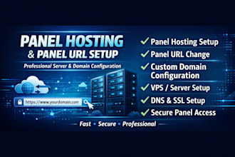 setup panel hosting and change your panel URL with domain configuration