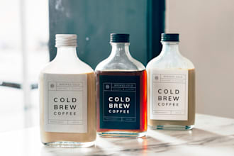 design product label, bottle label, food label, oil label