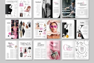 design magazine layout catalog design newsletter lookbook journal publication
