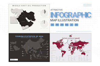 create attractive infographic map of any place