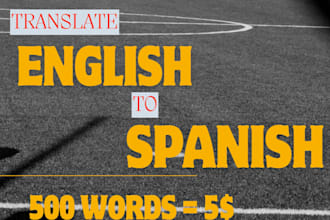 translate english to spanish