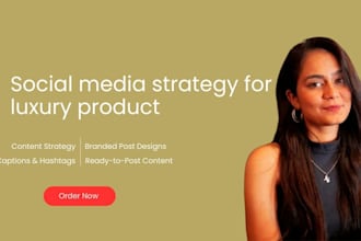 make social media strategy for luxury products