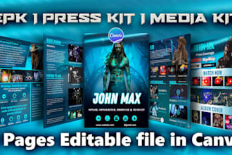 design rapper epk, singer press kit, music media kit, dj press kit, artists epk