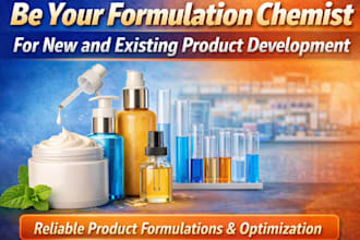 be your formulation chemist for new and existing product development