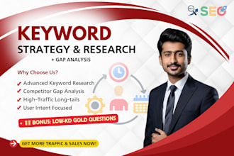 do advanced SEO keyword research and competitor gap analysis
