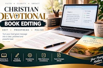 edit and proofread your christian devotional book