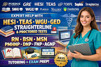 provide expert help in ati teas, hesi a2, ged, hesi rn and pn prep