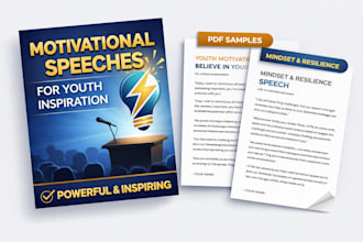 write powerful youth motivational speeches and inspirational scripts