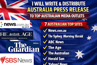 write and distribute australia press release to top australian media outlets