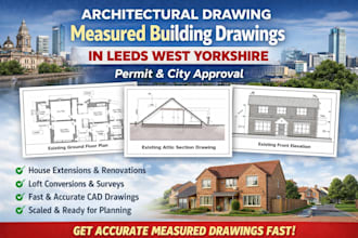 architect architectural drawing measured building drawings in leeds west city