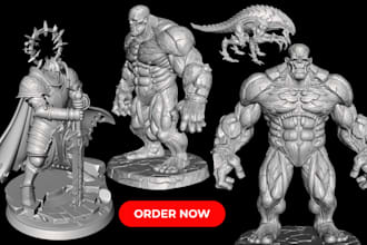 sculpt 3d miniature, warhammer 3d figurine tabletop dnd 3d model for 3d printing