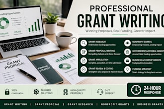 write grant proposals and research grants for nonprofits