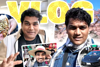design professional youtube vlog thumbnails with high CTR