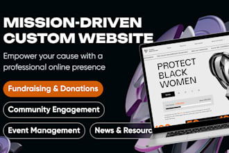 design nonprofit charity ngo website fundraising program donation platform page