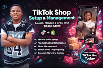 set up  tik tok shop, instagram shop or set up tiktok shop dropshipping