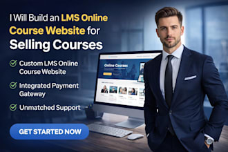 build an lms online course website for selling courses