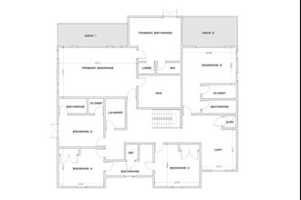 create professional architectural floor plan, house layout design, furniture,dwg
