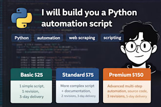build you a python automation script