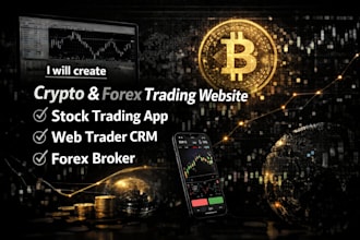 stock trading app, crm, cfd, virtual bank app, web trader, forex broker website