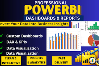 build interactive power bi dashboards and reports