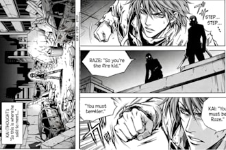 draw anime manga comic book illustration, manhwa manga art anime manga artist