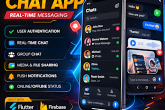 develop a real time flutter chat app with firebase