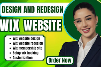design wix website redesign a business wix website and setup wix membership site