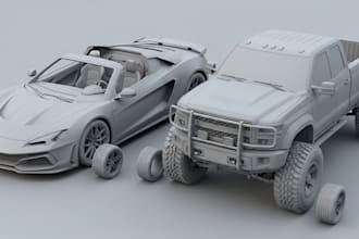 3d car modeling 3d truck model automotive 3d car part gta v for 3d printing