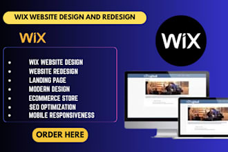 design or redesign a professional wix website with modern responsive layout