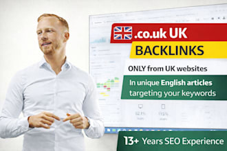 do HQ english backlinks from co UK sites I english link building