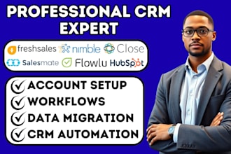 automate freshsales nimble crm close io hubspot salesmate flowlu client portal