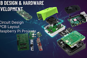 do pcb design, schematic, pcb layout and gerber files with pcb enclosure design