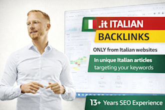 do HQ italian backlinks from IT sites I italiano link building