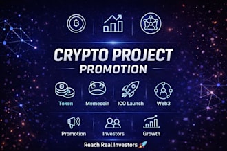 promote crypto token memecoin ico and web3 project to real investors