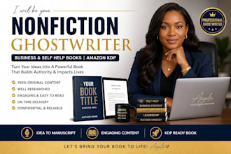 ghostwrite your nonfiction business or self help book for amazon KDP