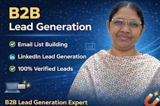 do b2b lead generation, email list building and linkedin lead generation