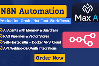 build n8n automation, ai agents and n8n workflow as n8n expert