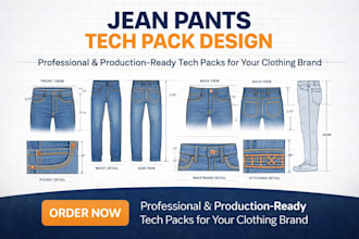 design pants tech pack jean pants tech pack