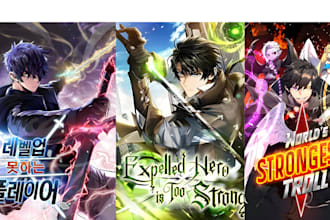 design webtoon light novel cover webcomic cover anime manga shonen graphic novel