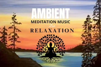 create a relaxing ambient meditation music with solfeggio frequency