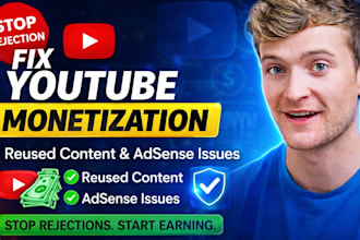 fix youtube monetization issues, reused content issues and adsense problems
