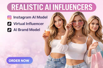 create a realistic ai influencer ai model for instagram brand or social media