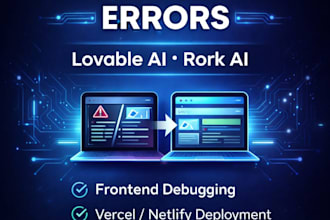fix lovable ai or rork ai website errors, bugs, deployment issues