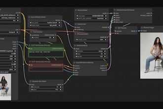 create lora model and create comfyui workflow for stable diffusion