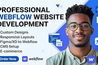 build webflow website development, animated webflow, webflow design