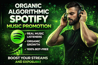 do organic spotify music promotion with algorithmic growth
