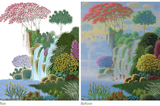 create digital textile prints and floral pattern for fabric