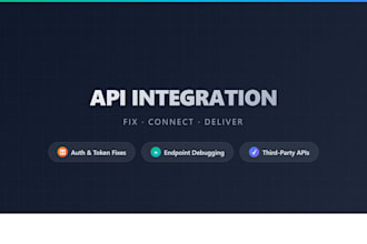 fix your API integration, rest endpoint, or backend connection issue